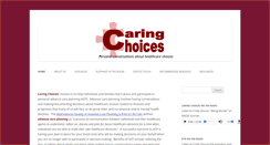 Desktop Screenshot of caringchoices.org